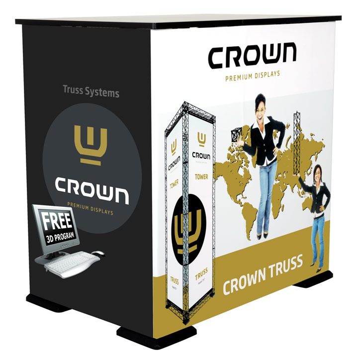 MT Displays | Crown Truss Counter 5.91″ X 5.91″