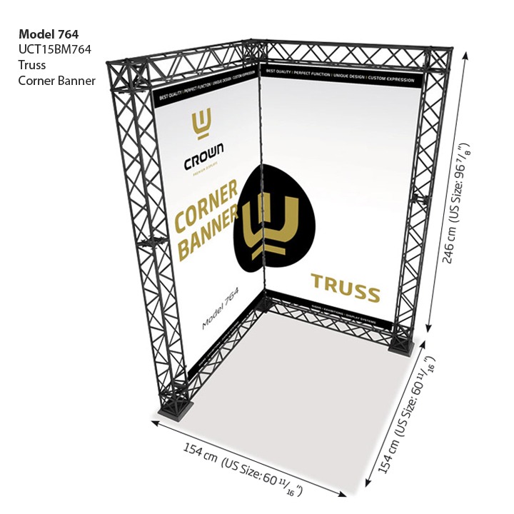MT Displays | Crown Truss Models 5.91″ X 5.91″