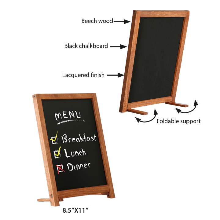 MT Displays | Counter Wood Chalk Frame