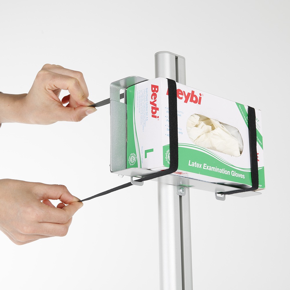 MT Displays | Floor Stand for Healthcare Dispensers in Box