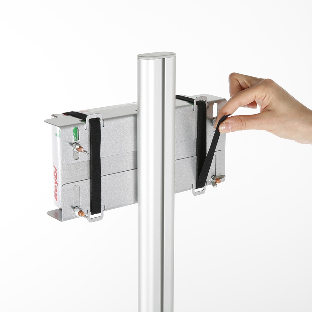 MT Displays | Floor Stand for Healthcare Dispensers in Box