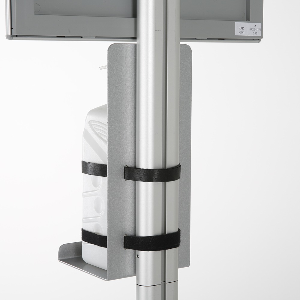 MT Displays | Floor Stand for Hand Sanitizer Dispensers with A3 Opti Frame