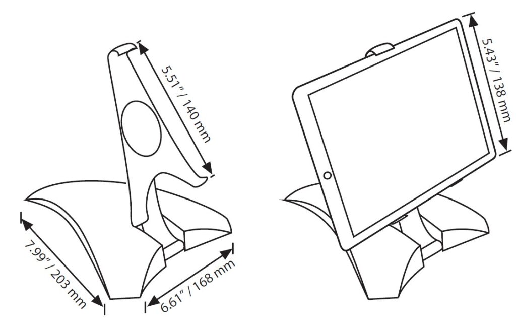 Pyramid Tablet Pyramid Tablet Holder - MT Displays