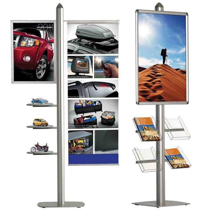 MT Displays | Free Standing Leaflet Display 4 Channel