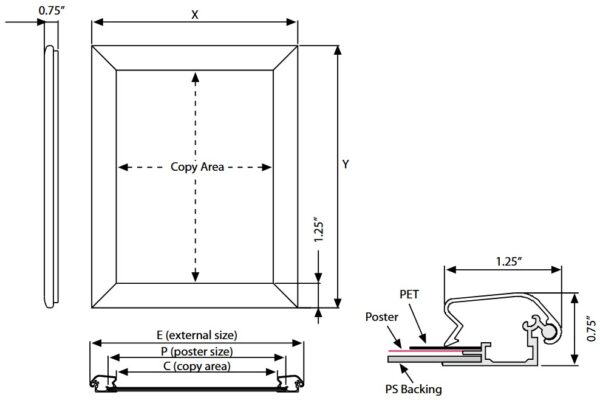 Portable Snap Frame 1 25 Mt Displays